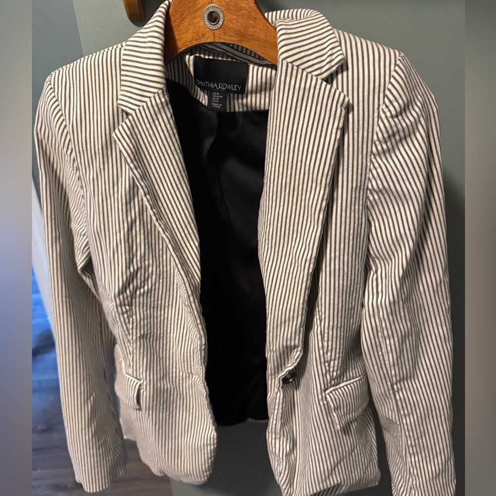Cynthia Rowley Striped Blazer